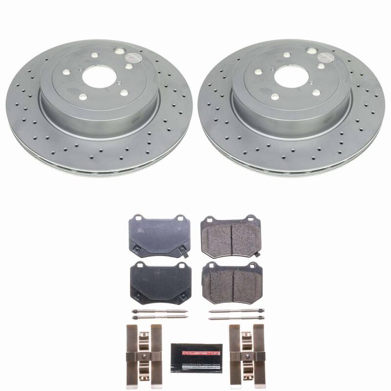 Power Stop 2024 Subaru WRX Rear Z23 Coated Brake Kit