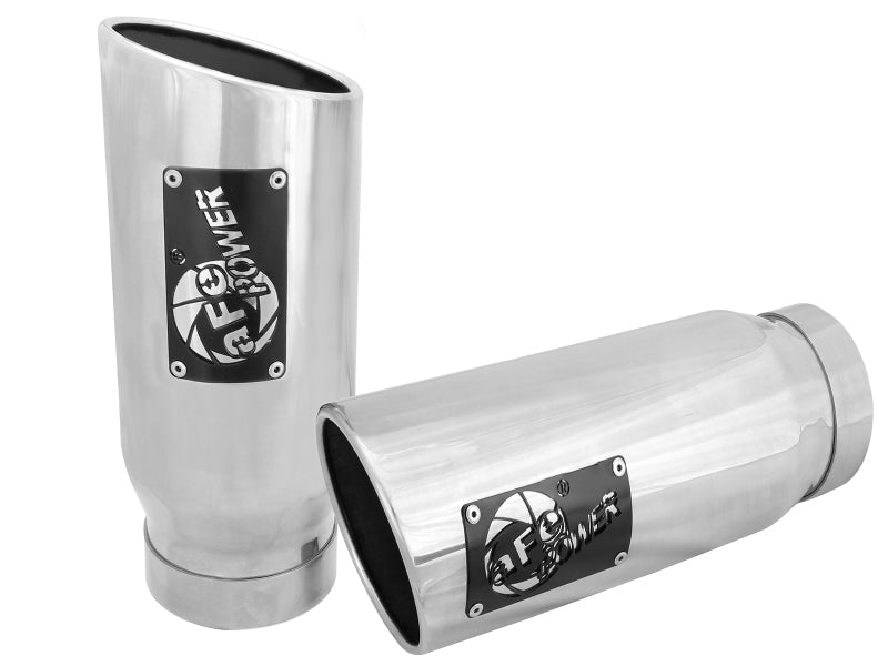 afe MACH Force-Xp Universal Exhaust Tip 4 IN Inlet x 5 IN Outlet x 12 IN L