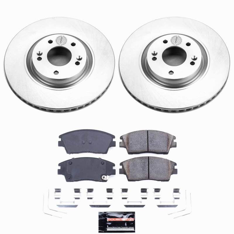 Power Stop 17-22 Kia Sportage Front Z23 Coated Brake Kit