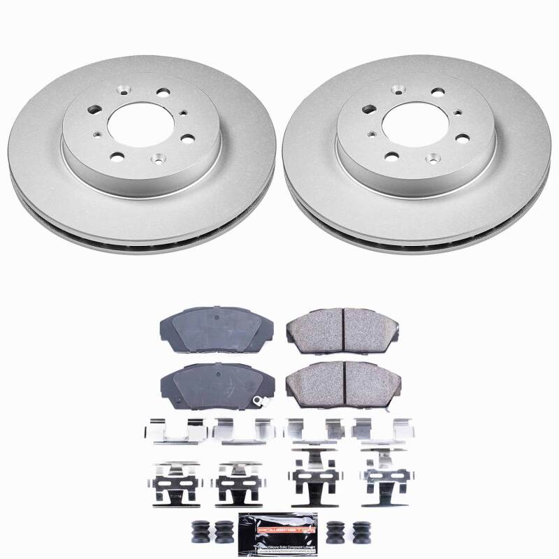 Power Stop 90-93 Acura Integra Front Z23 Coated Brake Kit