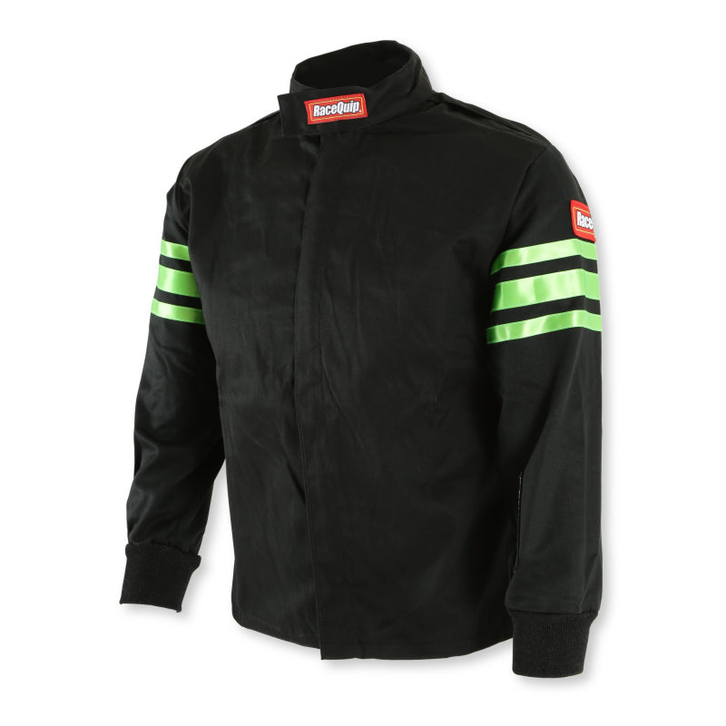 RaceQuip Green Trim SFI-1 JR. Jacket - Kids Large