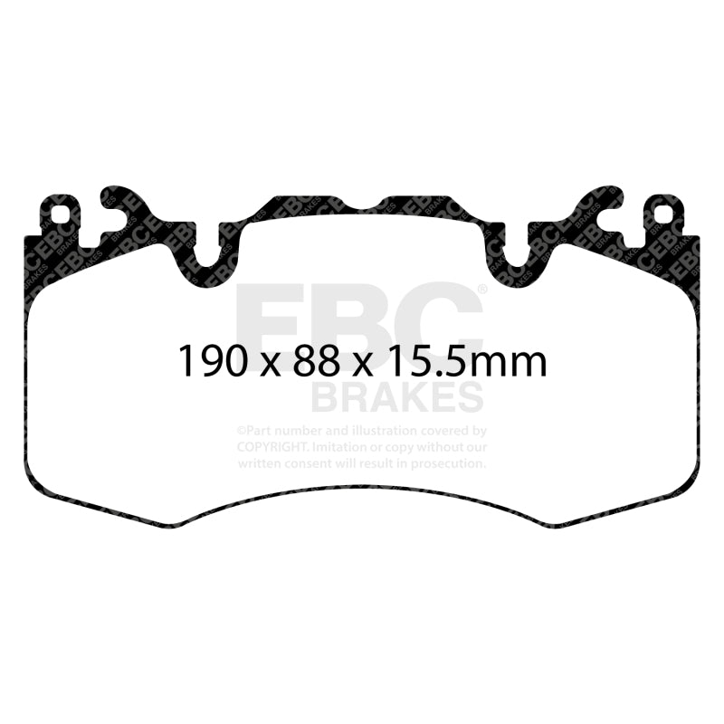 EBC 13+ Land Rover Range Rover 3.0 Supercharged Yellowstuff Front Brake Pads