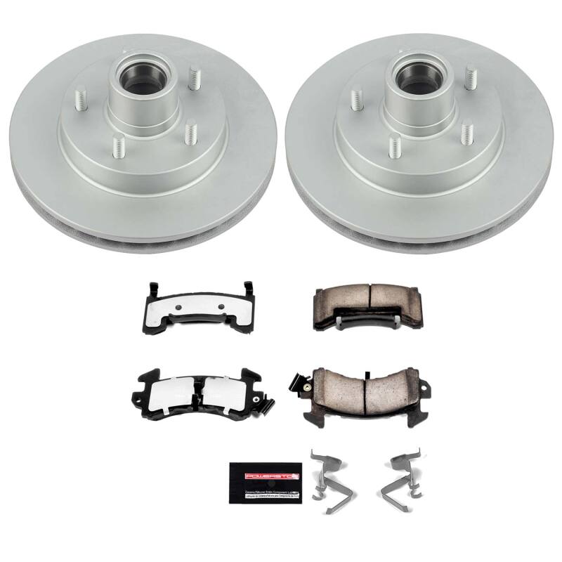 Power Stop 95-97 Chevrolet Blazer Front Z36 Coated Truck & Tow Brake Kit