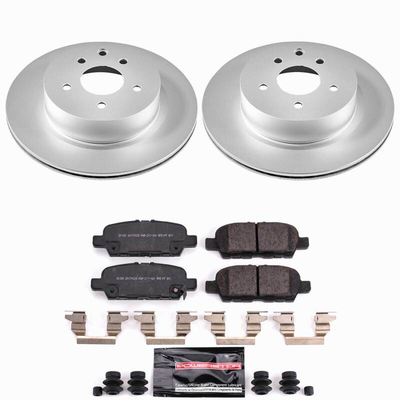 Power Stop 09-12 Infiniti EX35 Rear Z23 Coated Brake Kit