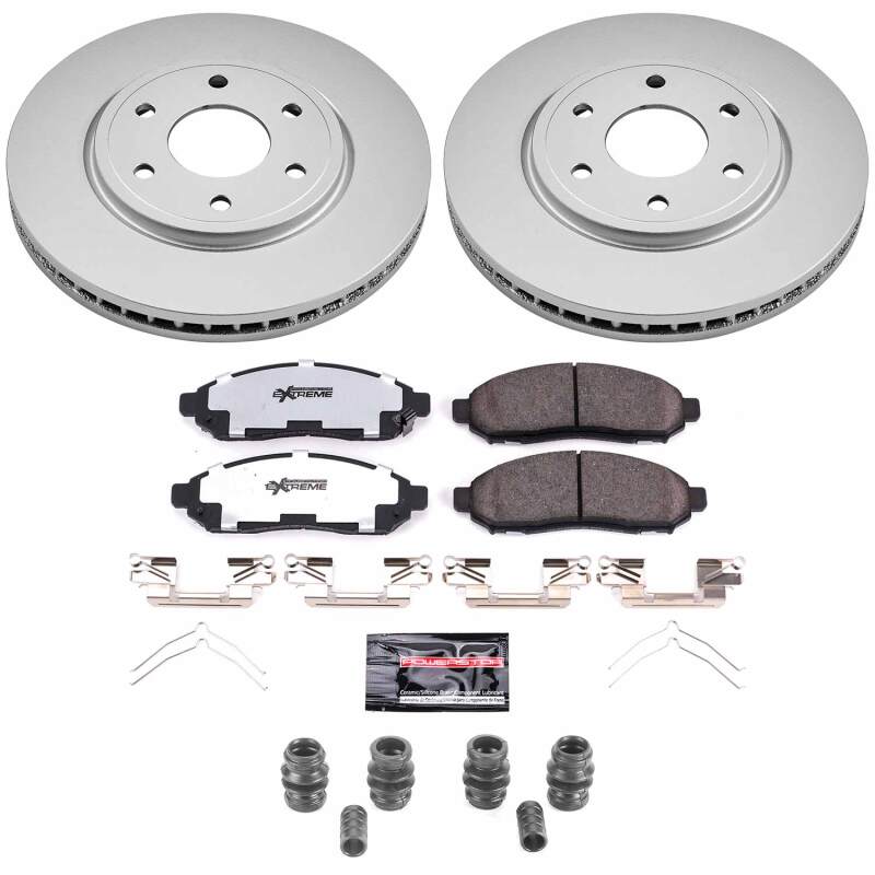 Power Stop 05-15 Nissan Frontier Front Z36 Coated Truck & Tow Brake Kit