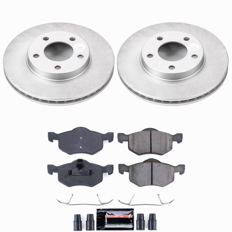 Power Stop 01-07 Ford Escape Front Z23 Coated Brake Kit
