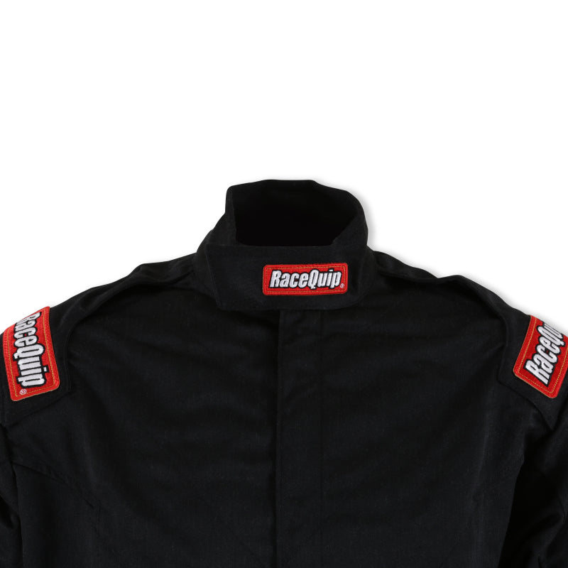 RaceQuip Black Chevron-5 Jacket SFI-5 - Large