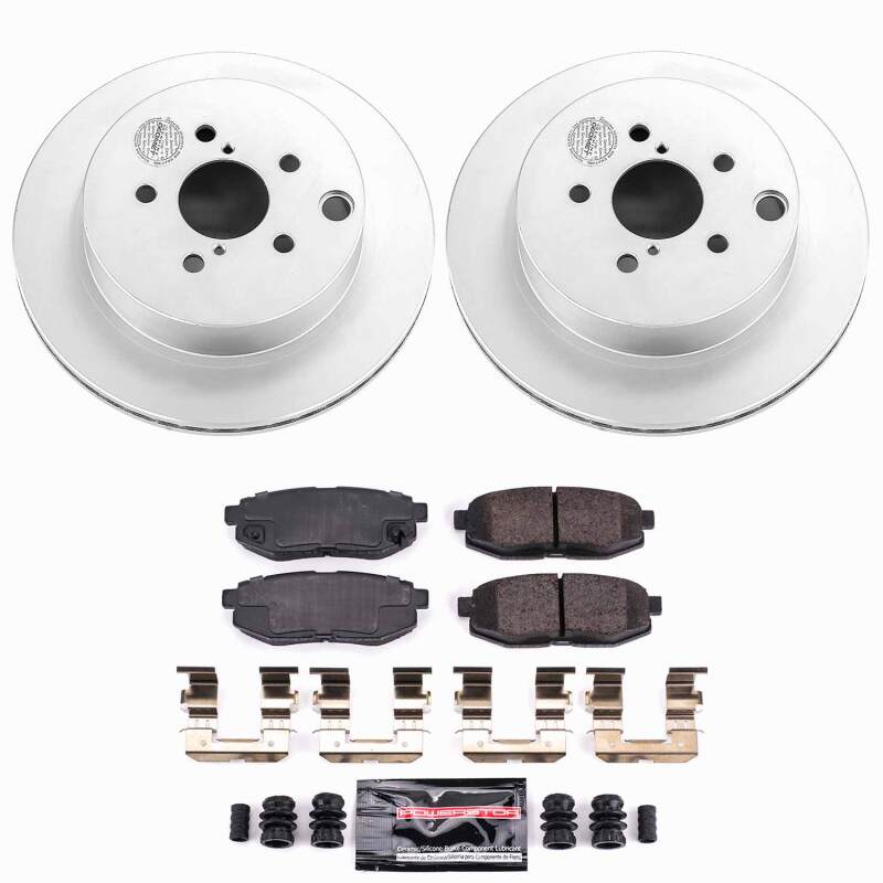 Power Stop 14-18 Subaru Forester Rear Z23 Coated Brake Kit