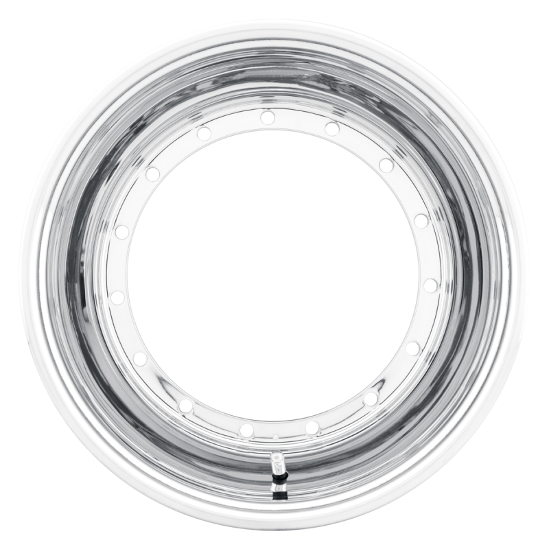 Weld Midget Direct Mount 13x7 / 5x9.75 / 3 BS - Polished Shell - Non-BL - Black Cover Wheel