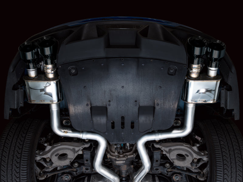 AWE Tuning 21-23 Ford Mustang Mach 1 SwitchPath Cat Back Exhaust w/ Quad Diamond Black Tips