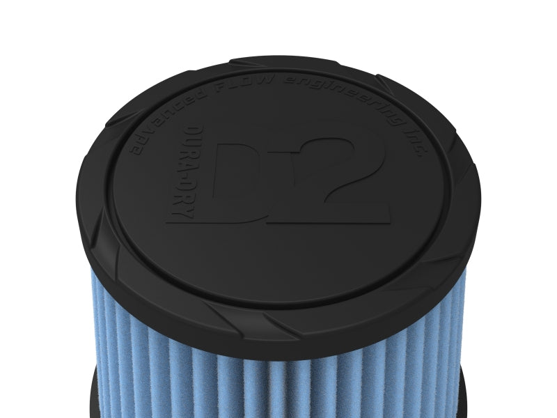 aFe POWER Universal Clamp-On Air Filter w/ D2 Dura-Dry Media - 3in F x 6in B x 4-3/4in T x 5in H