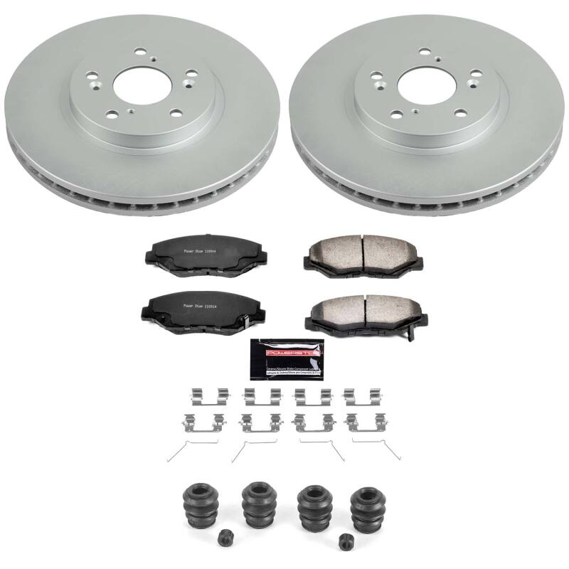 Power Stop 03-08 Honda Pilot Front Z36 Coated Truck & Tow Brake Kit