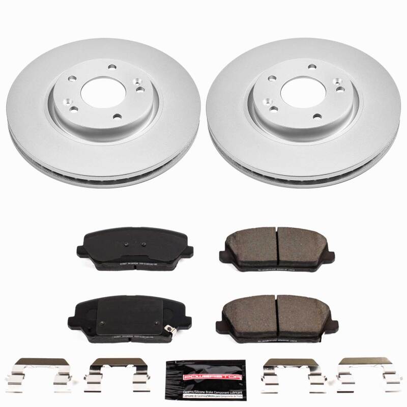 Power Stop 16-17 Hyundai Veloster Front Z23 Coated Brake Kit
