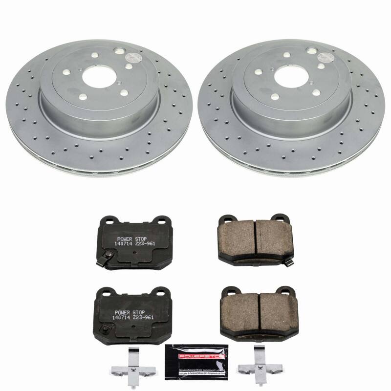 Power Stop 2021 Subaru WRX Rear Z23 Coated Brake Kit