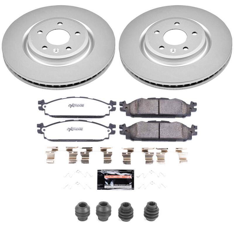 Power Stop 11-19 Ford Explorer Front Z36 Coated Truck & Tow Brake Kit