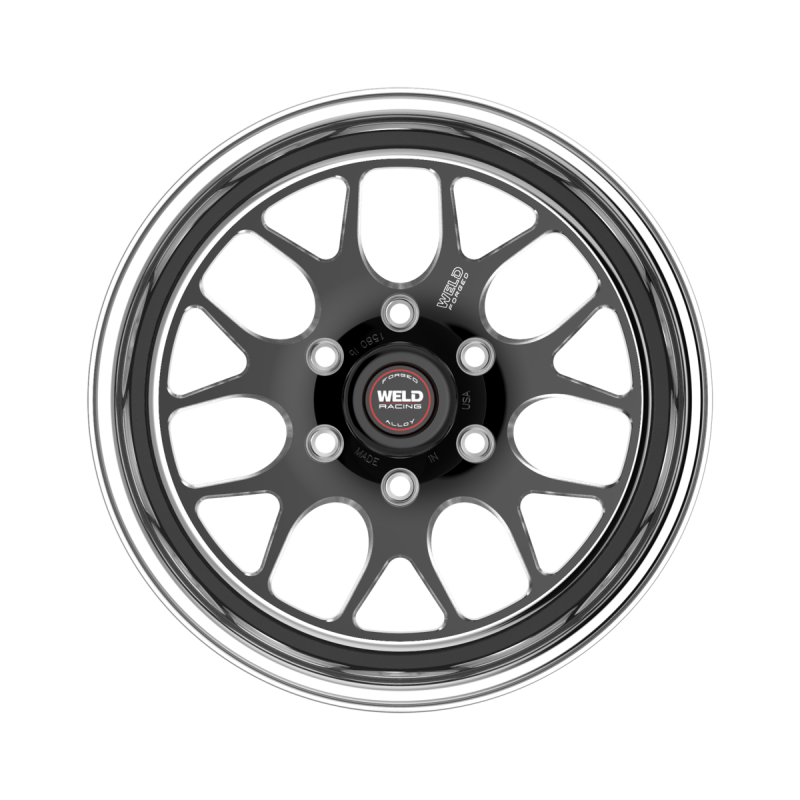 Weld S77 HD 20x10 / 5x139.7 / 4 BS / 3.54 HB - Black Center - Polished Shell - Non-BL Wheel