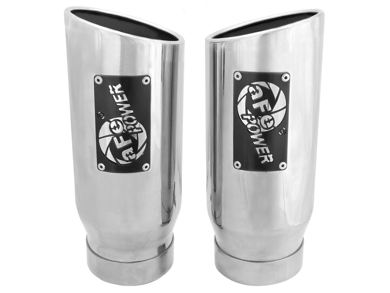 afe MACH Force-Xp Universal Exhaust Tip 4 IN Inlet x 5 IN Outlet x 12 IN L