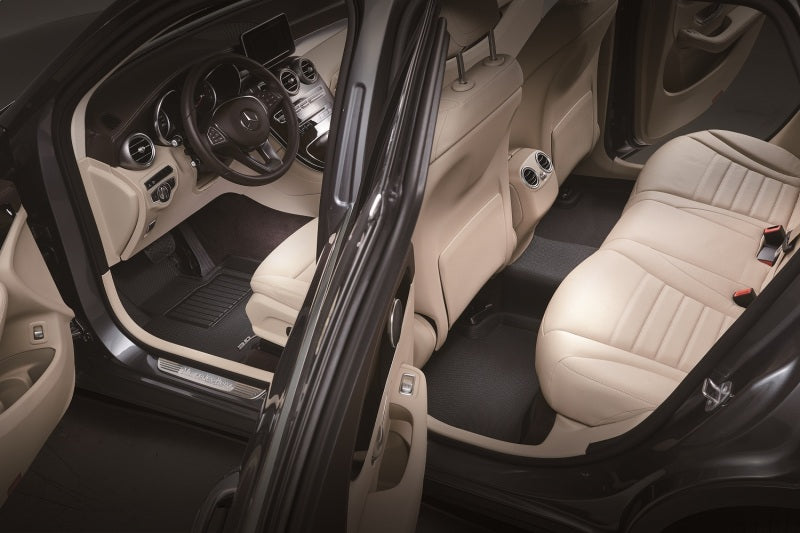 3D MAXpider 2008-2012 Chevrolet Malibu Kagu 1st & 2nd Row Floormats - Black