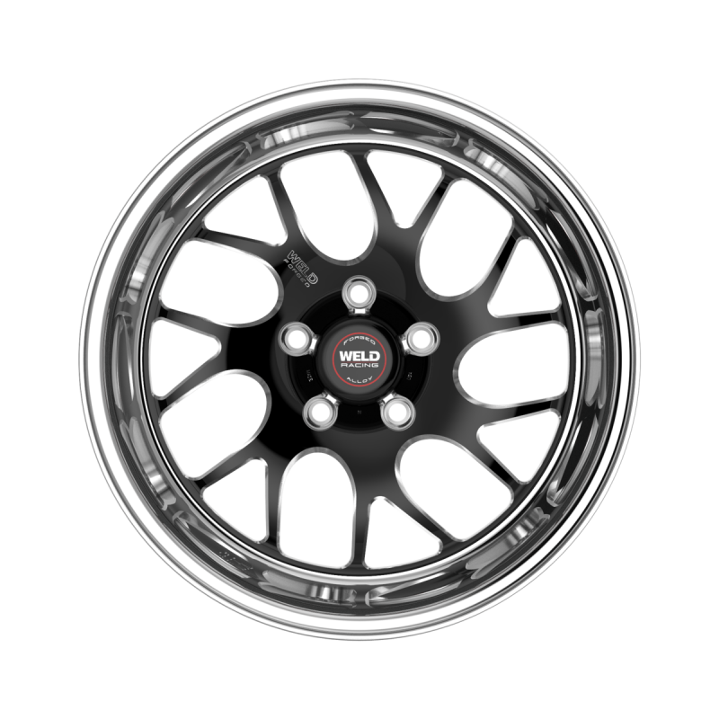 Weld S78 17x9.5 / 5x120.65 / 7.3 BS / 3.18 HB - Black Center - Polished Shell - Non-BL Wheel