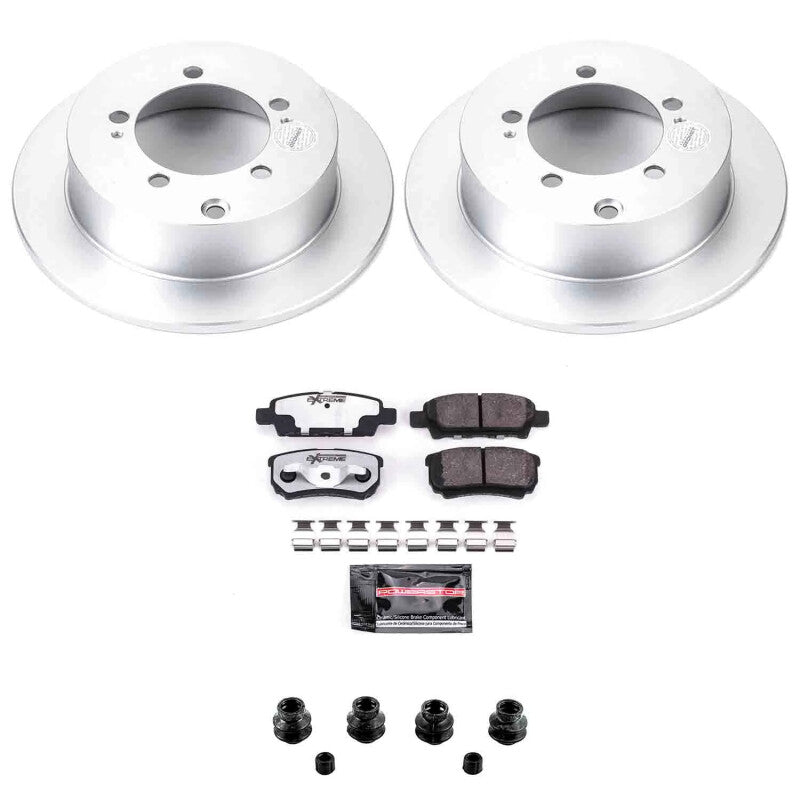Power Stop 04-06 Mitsubishi Lancer Rear Z26 Coated Brake Kit