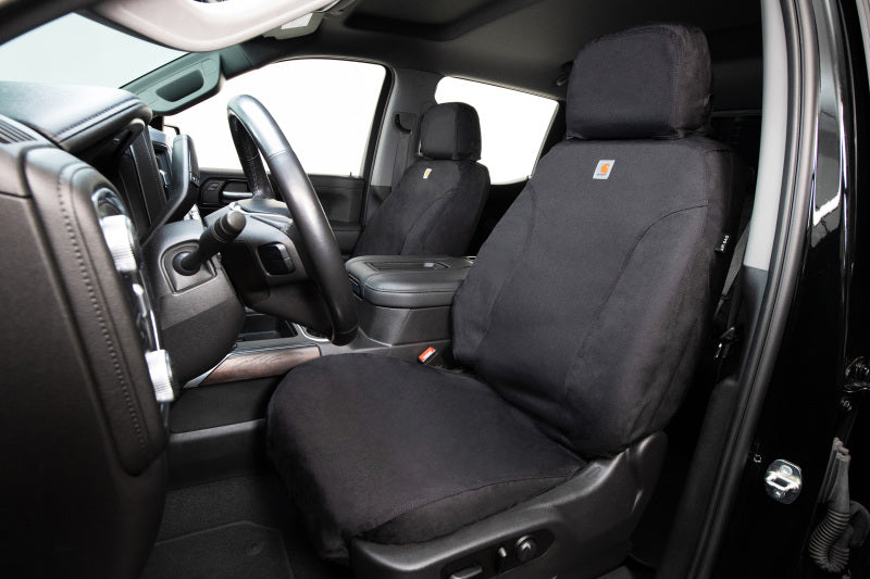 Covercraft 22-24 Ford Bronco Raptor Carhartt Super Dux SeatSaver Frt Row Custom Seat Cover - Black