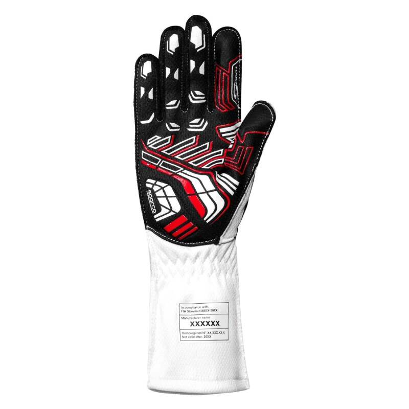 SPARCO K-Arrow+ White/Black Kart Racing Gloves Size 09