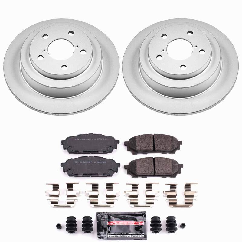 Power Stop 05-06 Saab 9-2X Rear Z23 Coated Brake Kit