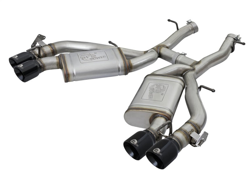 aFe MACH Force-Xp 3" 304 Stainless Steel Axle-Back Exhaust w/ Black Tips for 2016-2024 Chevrolet Camaro SS & ZL1 (Manual Transmission Only)