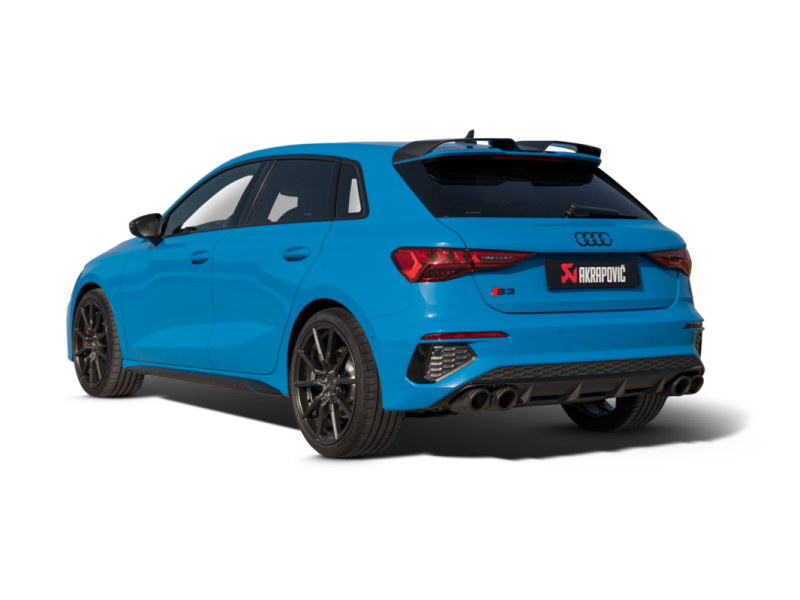 Akrapovic 2021+ Audi S3 Sportback (8Y) Evolution Line Cat Back (Titanium) w/Carbon Tips