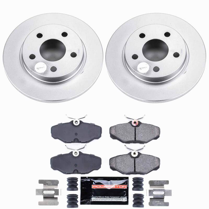 Power Stop 93-05 Ford Taurus Rear Z23 Coated Brake Kit