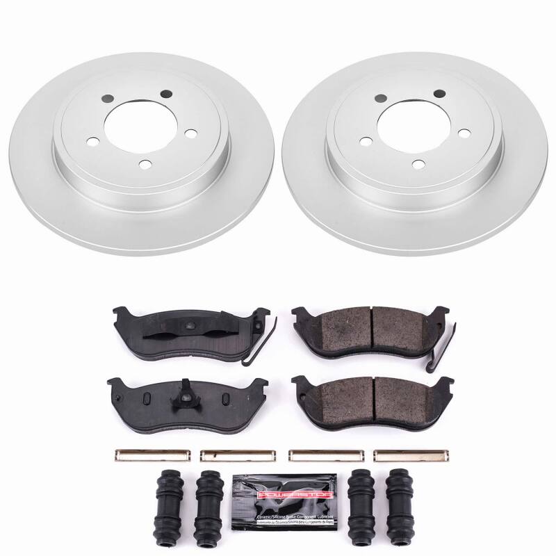 Power Stop 06-10 Ford Explorer Rear Z23 Coated Brake Kit
