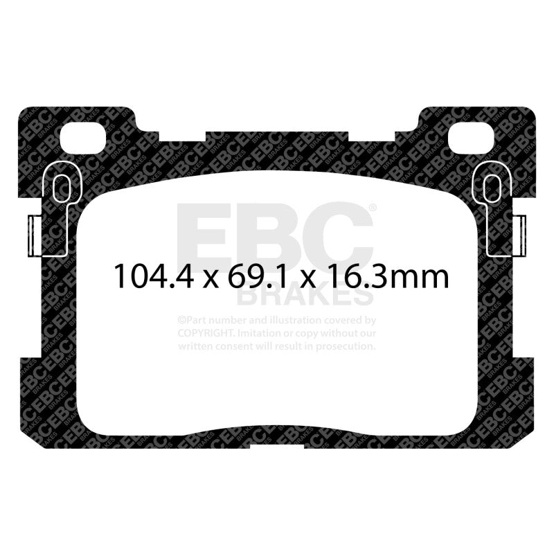 EBC 2017+ Genesis G90 5.0L Yellowstuff Rear Brake Pads
