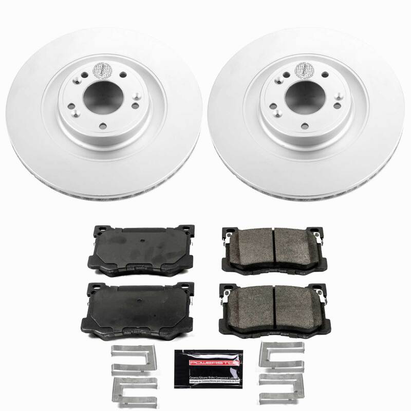 Power Stop 15-16 Hyundai Genesis Front Z23 Coated Brake Kit