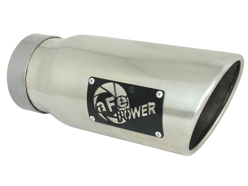 afe MACH Force-Xp Universal Exhaust Tip 4 IN Inlet x 5 IN Outlet x 12 IN L