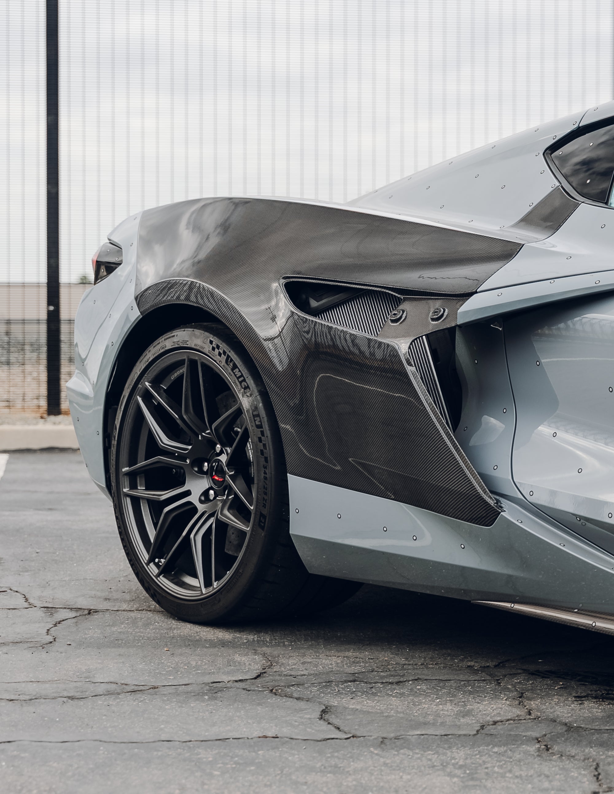 2023-2026 Corvette C8 Type-ZR1 Carbon Fiber Rear Fenders Shell For Z06