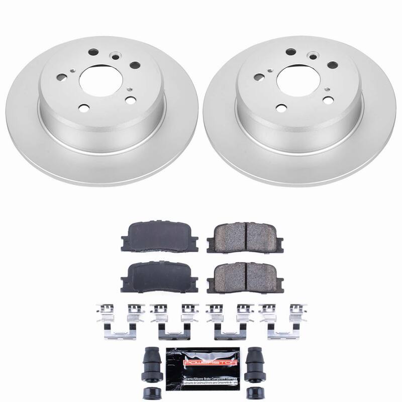 Power Stop 01-03 Toyota Highlander Rear Z23 Coated Brake Kit
