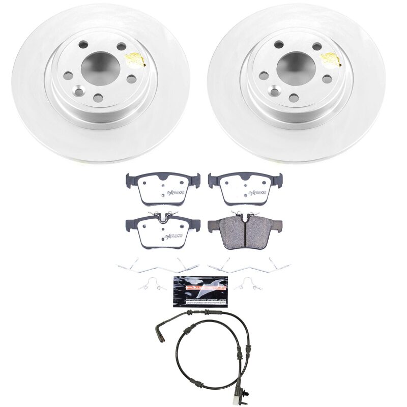Power Stop 18-19 Jaguar E-Pace Rear Z36 Coated Truck & Tow Brake Kit