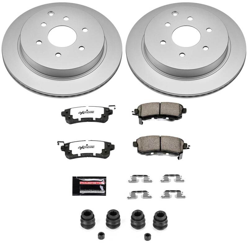 Power Stop 11-13 Infiniti QX56 Rear Z36 Coated Truck & Tow Brake Kit
