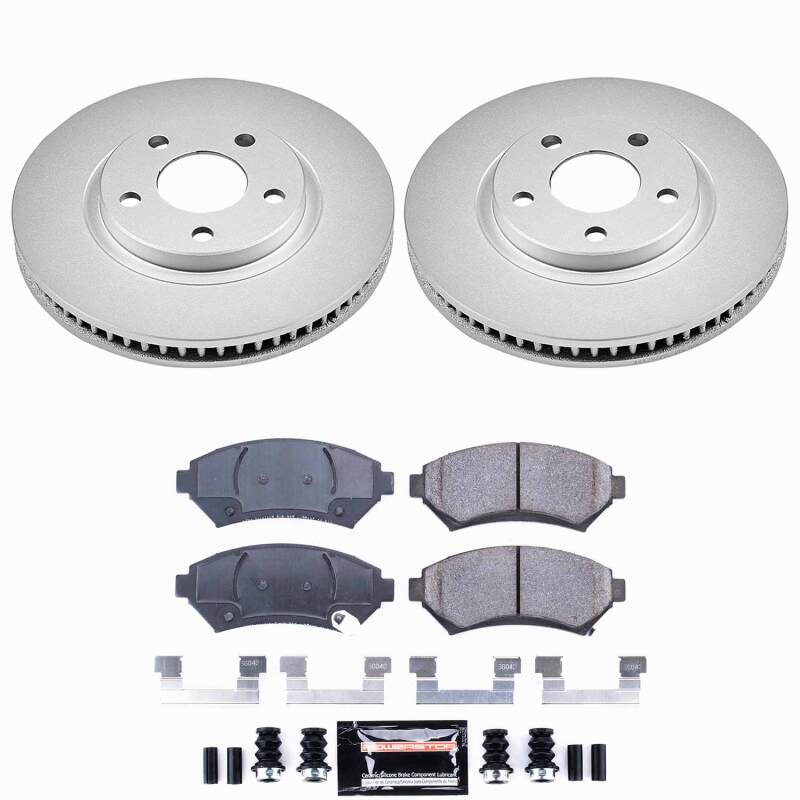 Power Stop 00-05 Buick LeSabre Front Z23 Coated Brake Kit