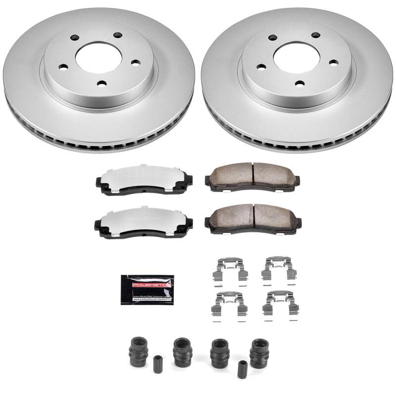 Power Stop 05-06 Chevrolet Equinox Front Z36 Coated Truck & Tow Brake Kit