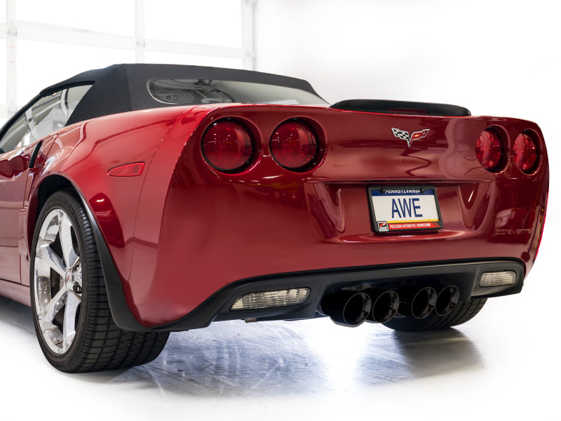 AWE Tuning 09-13 Chevrolet Corvette 6.2L Track Edition Axle-back Exhaust w/ Diamond Black Tips