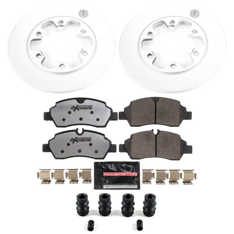 Power Stop 15-19 Ford Transit-350 HD Rear Z36 Coated Truck & Tow Brake Kit
