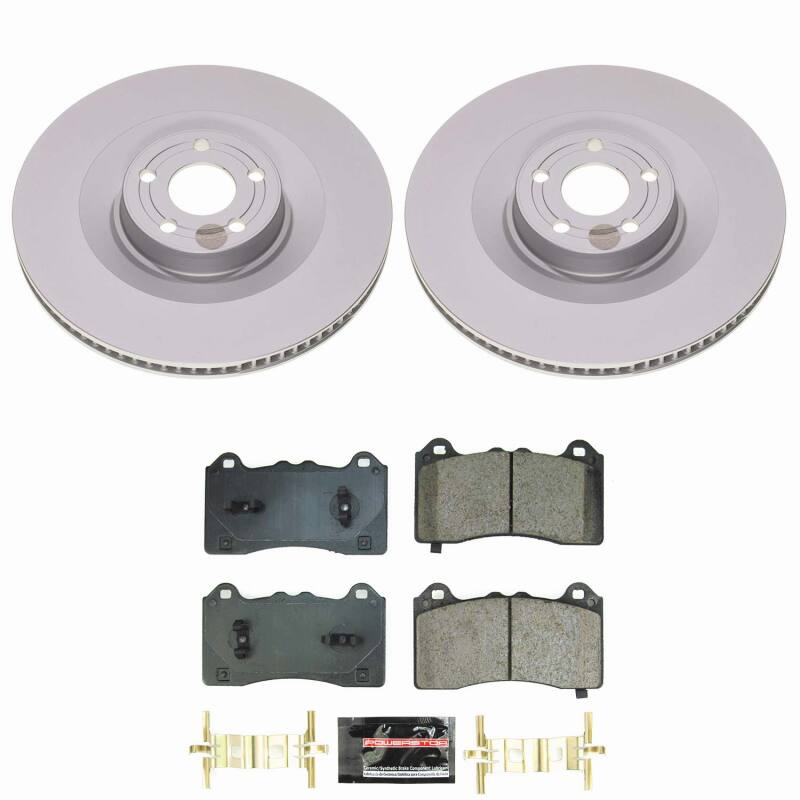 Power Stop 21-24 Ford Mustang Mach-E Front Z23 Coated Brake Kit