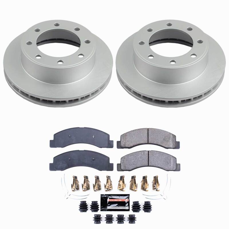 Power Stop 00-05 Ford Excursion Front Z23 Coated Brake Kit