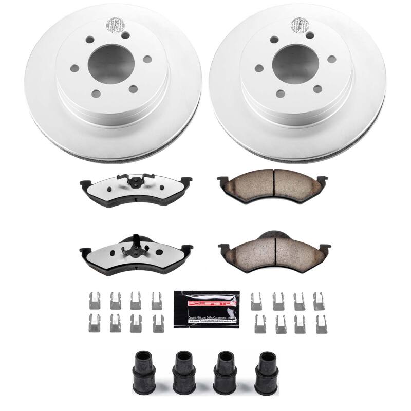 Power Stop 00-02 Dodge Dakota Front Z36 Coated Truck & Tow Brake Kit