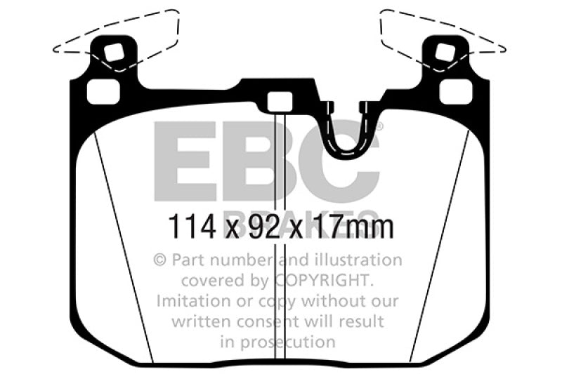 EBC 16-18 BMW M2 3.0L Turbo Redstuff Front Brake Pads