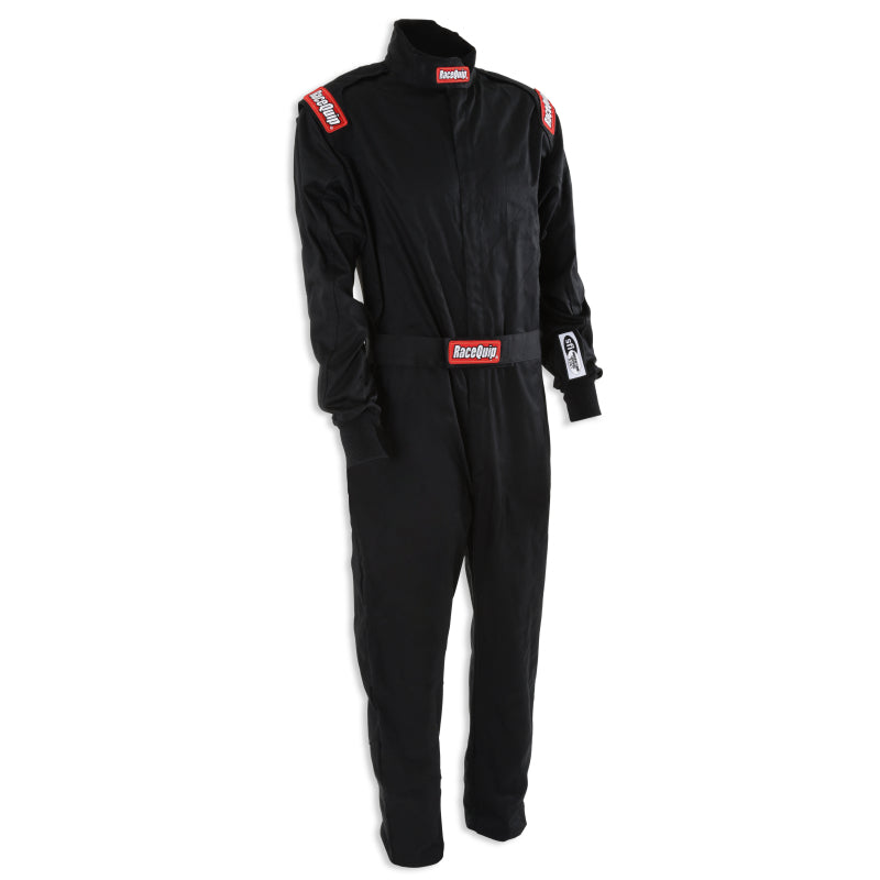 RaceQuip Black Chevron-1 Suit - SFI-1 2XL