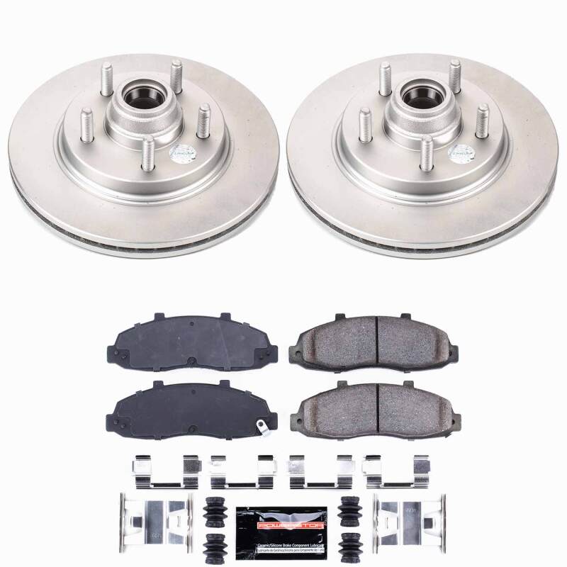 Power Stop 00-03 Ford F-150 Front Z23 Coated Brake Kit