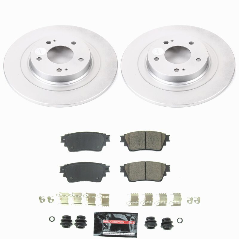 Power Stop 18-20 Mitsubishi Eclipse Cross Rear Z23 Coated Brake Kit