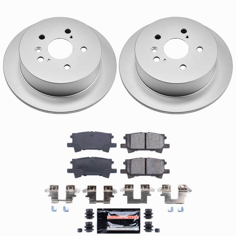 Power Stop 04-06 Lexus RX330 Rear Z23 Coated Brake Kit
